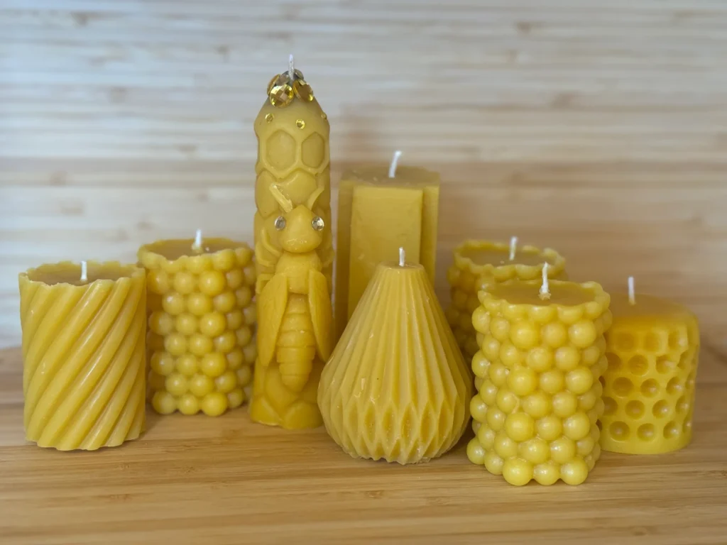 beeswax candles - canadian dream honey